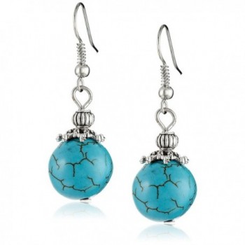 Simulated Turquoise Howlite Lobster Necklace in Women's Jewelry Sets