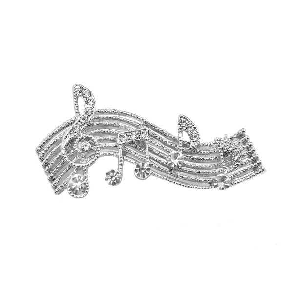 chelseachicNYC Tiny Jewel Crystal Music Note Melody Brooch Pin - CK120CSTZG1