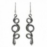 NOVICA Sterling Silver Snake Dangle Earrings- 'Infinity Serpent' - CU114BWJUFL