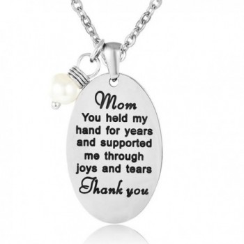ELOI Mother's Necklace Pearl Pendant Mother's Day Christmas Gift from Daughter Thank You Mom Jewelry - CZ124GON1DF