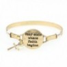 Begins Handmade Beautiful Christian Bracelet - Warm Gold - C0187KSD8CL