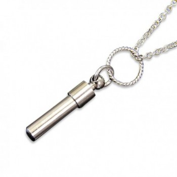 Message Capsule Cremation Memorial Necklace in Women's Lockets