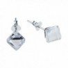 Clear Crystal Sterling Silver Earrings