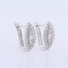 GULICX Zirconia Eye shape Earrings Pierced