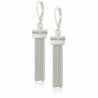 Nine West Silver-Tone and Crystal Tassel Drop Earrings - C7183YQZNN5