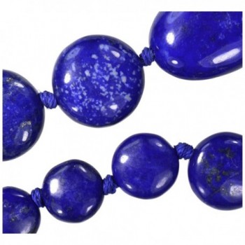Adjustable Large Tribal Gemstone Necklace Lapis Lazuli - CS184ORZ3XX
