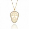 Necklace Fashion Pendant Crystal Rhinestone - Gold Plated Skull Pendant - CP188RQ4UIE