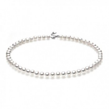 Classic Freshwater Cultured Necklace Princess in Women's Pearl Strand Necklaces