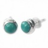NOVICA Reconstituted Turquoise .925 Sterling Silver Stud Earrings- 'Blue Moons' - CO116HMHLIB