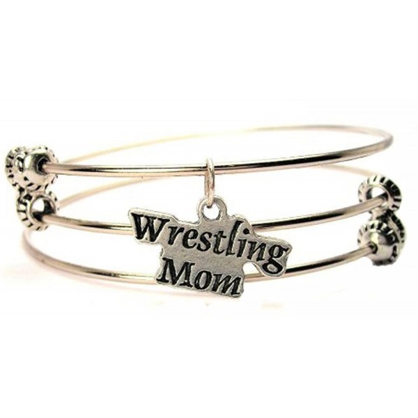 Wrestling Mom Expandable Triple Wire Adjustable Bracelet Made In The USA - C211GMC7P9B