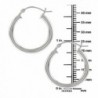 Sterling Silver Tarnish Free Earrings Diameter in Women's Hoop Earrings