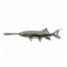 Creative Pewter Designs- Pewter Paddlefish Handcrafted Freshwater Fish Lapel Pin Brooch- F079 - CD122XII13L