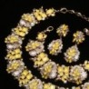 Holylove Statement Necklace Bracelet Yellow 8041BE in Women's Chain Necklaces