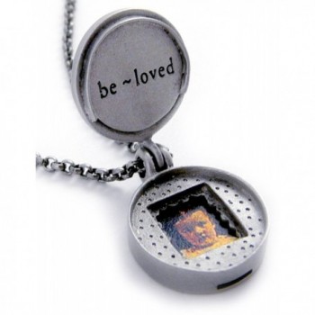 Modern Artisans Be Loved Pewter Necklace