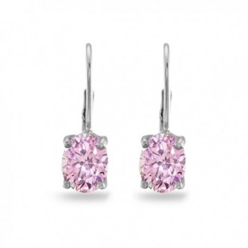 Sterling Silver Zirconia Leverback Earrings in Women's Drop & Dangle Earrings