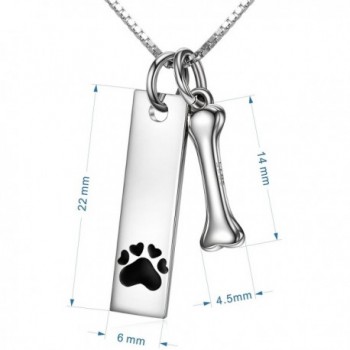 Sterling Silver Pendant Necklace Engraved in Women's Pendants