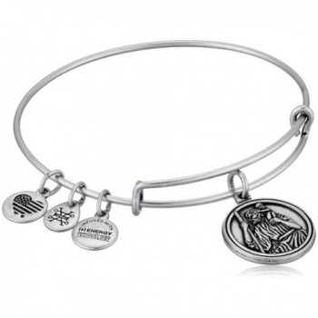 Alex and Ani Saint Christopher III EWB Bangle Bracelet - Rafaelian Silver - C9185O0A5LM