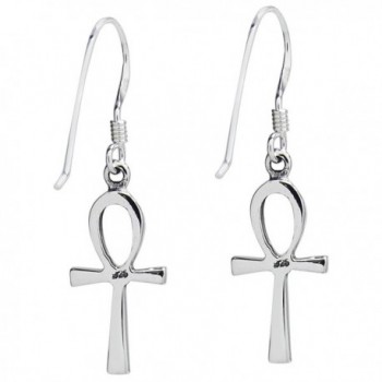 Petite Egyptian Sterling Silver Earrings in Women's Drop & Dangle Earrings