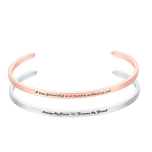 Bracelet Engraved Forever friendship Inspirational - B - CC186XTOLEC