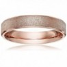 LOVE Beauties Brand New 4mm Women's Titanium Rose Gold Wedding Band Ring (Size Selectable) - C711D69P293