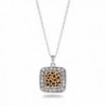 Leopard Print Charm Necklace - C311V7TZ4FV