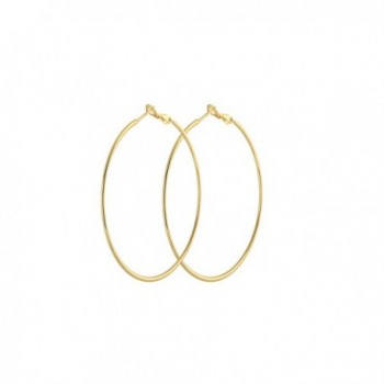 YAZILIND Circle Polished Earrings Diameter