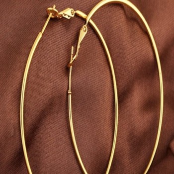 YAZILIND Circle Polished Earrings Diameter in Women's Hoop Earrings