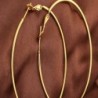YAZILIND Circle Polished Earrings Diameter in Women's Hoop Earrings