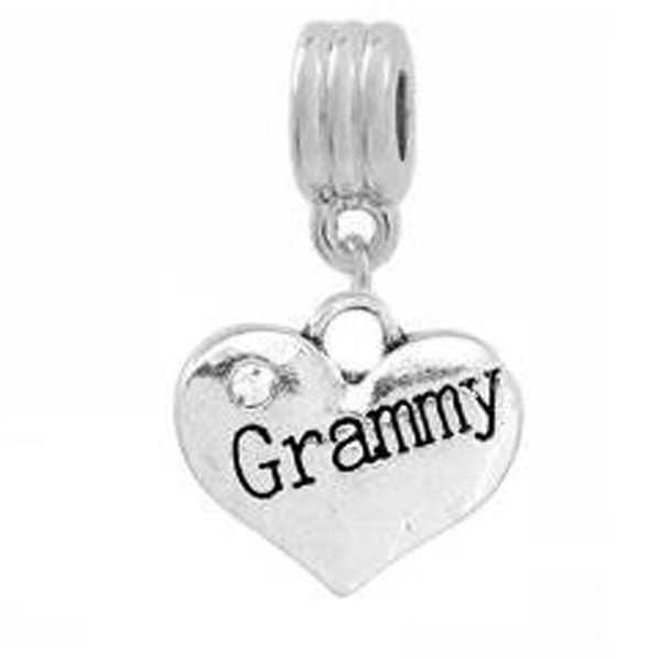 Grammy Engraved in a Heart Bead for Snake Chain Charm Bracelet - CB11FLQUEDN