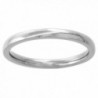 2mm Titanium Wedding Band Thumb Ring / Toe Ring Plain Thin Comfort-Fit High Polish- sizes 1 - 10 - CV115813P5Z