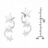 Triple Studded Earlobe Sterling Earrings in Women's Stud Earrings