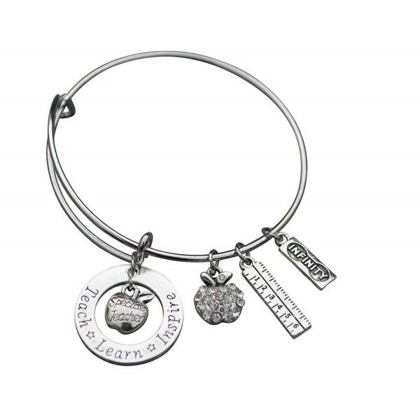 Infinity Collection Teacher Bracelet- Teacher Jewelry- Teacher Gift - Show Your Teacher Appreciation - CN12N6F8LA0