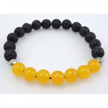 Volcanic natural meditation healing bracelet in Women's Stretch Bracelets