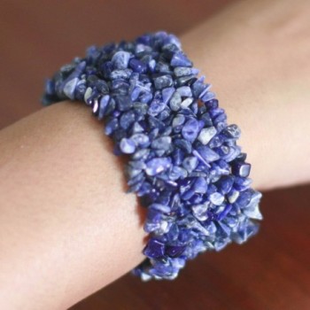 NOVICA Natural Sodalite Bracelet Infinite