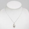 Sterling Silver Garnet Engraved Necklace in Women's Lockets