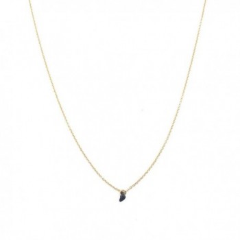 HONEYCAT Gold Black Onyx Karma Single Crystal Necklace | Minimalist- Delicate Jewelry - CV12FX2S1KH