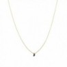 HONEYCAT Gold Black Onyx Karma Single Crystal Necklace | Minimalist- Delicate Jewelry - CV12FX2S1KH