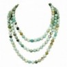 Ny6design Gorgeous! Hand-Knotted Natural Multi-colored Matte Amazonite Long Necklace 60" N16040507f - CO12N8Y7EHL