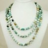 Ny6design Hand Knotted Multi colored Amazonite N16040507f