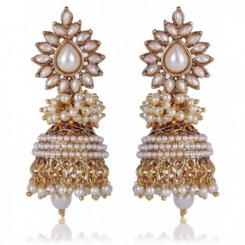 Royal Bling Bollywood Jewelry Meenakari Jhumka Jhumka Earrings for Women - CA12FO999HN