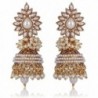 Royal Bling Bollywood Jewelry Meenakari Jhumka Jhumka Earrings for Women - CA12FO999HN
