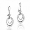 Trendy Concentric Circles Sterling Earrings