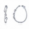 BERRICLE Sterling Zirconia Inside Out Earrings