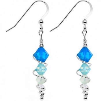 Body Candy Handcrafted 925 Silver Blue Icicle Drop Earrings Created with Swarovski Crystals - C812CWUITEL