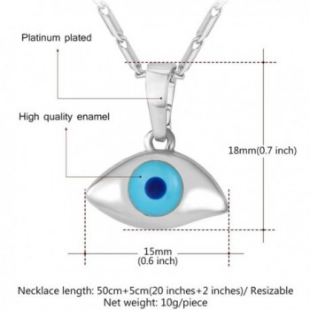 Platinum Plated Hamsa Pendant Necklace