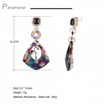 Geometric Acrylic Rinestone Earrings Bohemian