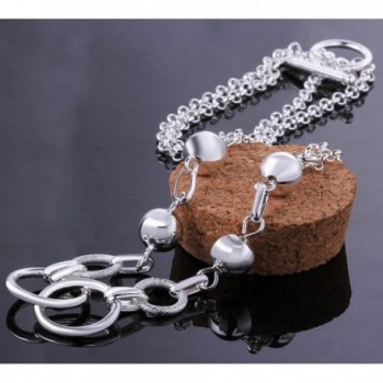 MaiJin Silver Bracelet Fashion Jewelry in Women's Link Bracelets