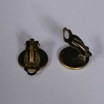 GiftJewelryShop Bronze Retro Earrings Diameter
