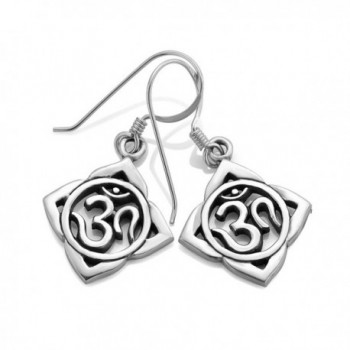 Sterling Silver Symbol Chakra Earrings