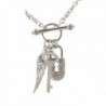 Designer Inspired Crystal Padlock Necklace in Women's Pendants